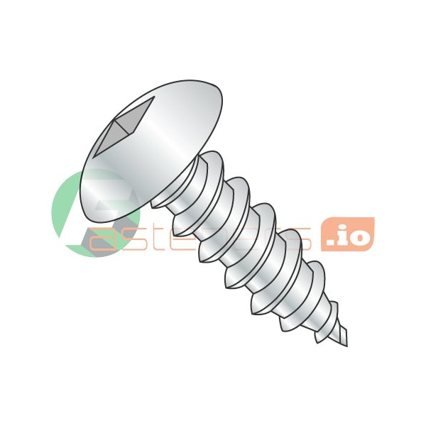 Newport Fasteners Sheet Metal Screw, #6 x 1/4 in, Zinc Plated Steel Truss Head Square Drive, 5000 PK 682857 - main